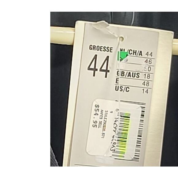 NWT Nienhaus & Lotz Women 14 Blk Fully lined Corduroy Jacket Faux Leather Trim - Picture 7 of 10